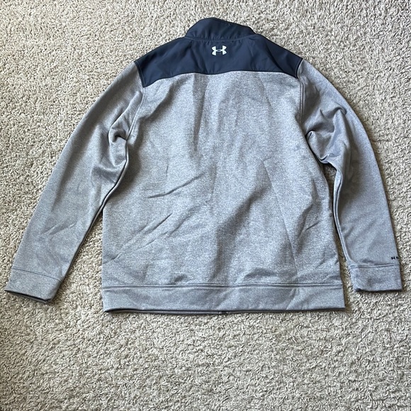 NWT Men’s Under Armour Gray/Navy Infrared Storm Zip Up Loose Jacket Size XL - Picture 5 of 8